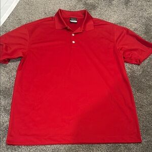 Nike golf dri-fit  large men’s Red Polo Shirt